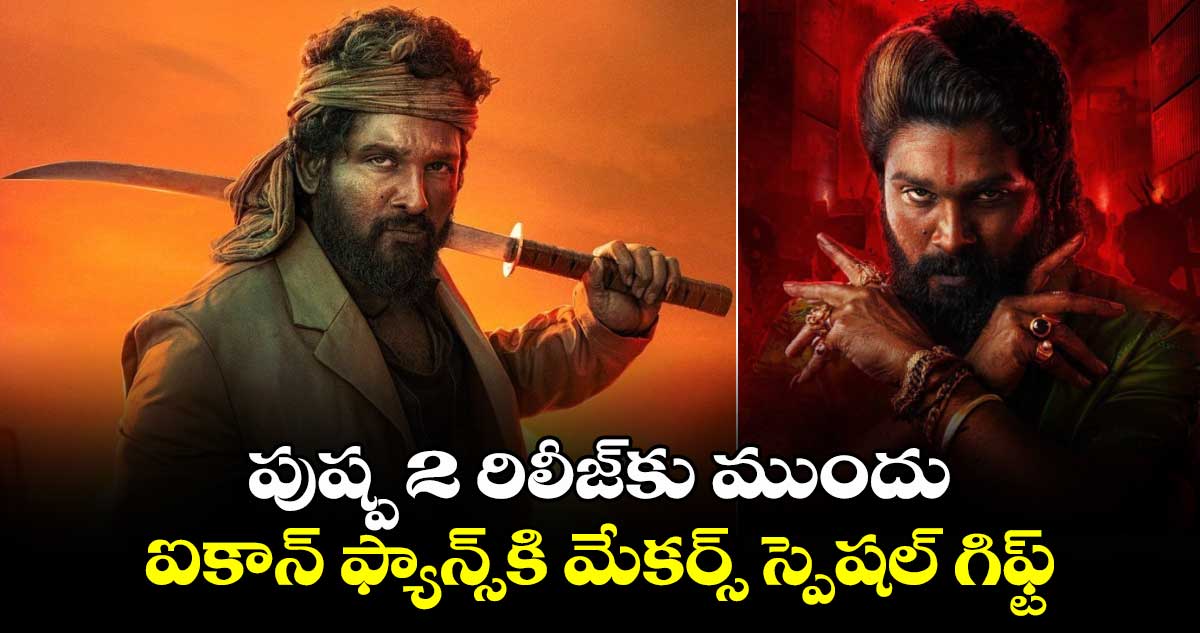 పండగ చేసుకోండి: పుష్ప 2 రిలీజ్⁬కు ముందు ఐకాన్ ఫ్యాన్స్⁬కి మేకర్స్ స్పెషల్ గిఫ్ట్  