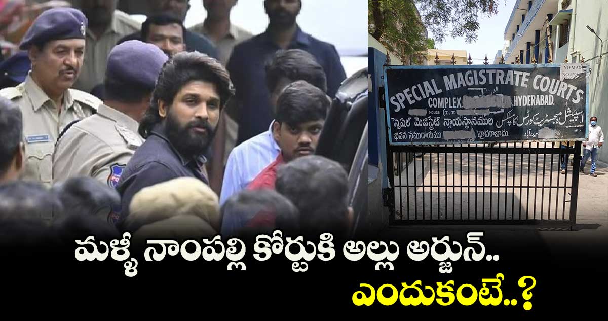 Allu Arjun: మళ్ళీ నాంపల్లి కోర్టుకి అల్లు అర్జున్.. ఎందుకంటే..?