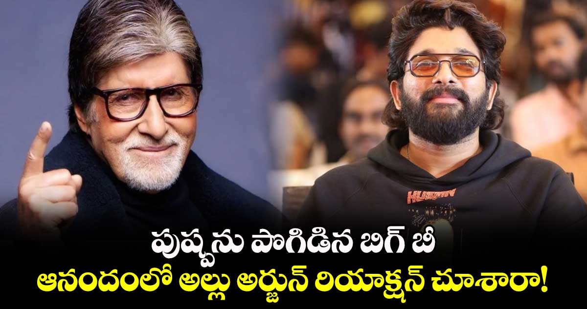 Amitabh Allu Arjun: పుష్పను పొగిడిన బిగ్  బీ ..ఆనందంలో అల్లు అర్జున్ రియాక్షన్ చూశారా! 