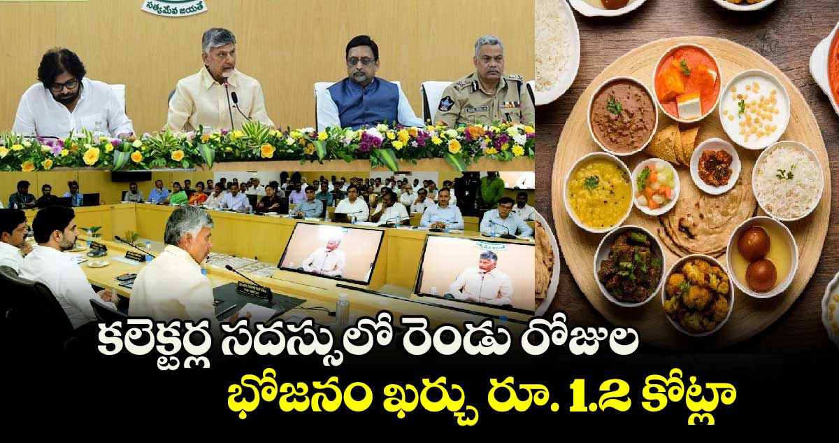 AP News: కలెక్టర్ల సదస్సులో రెండు రోజుల భోజనం ఖర్చు రూ. 1.2 కోట్లా..