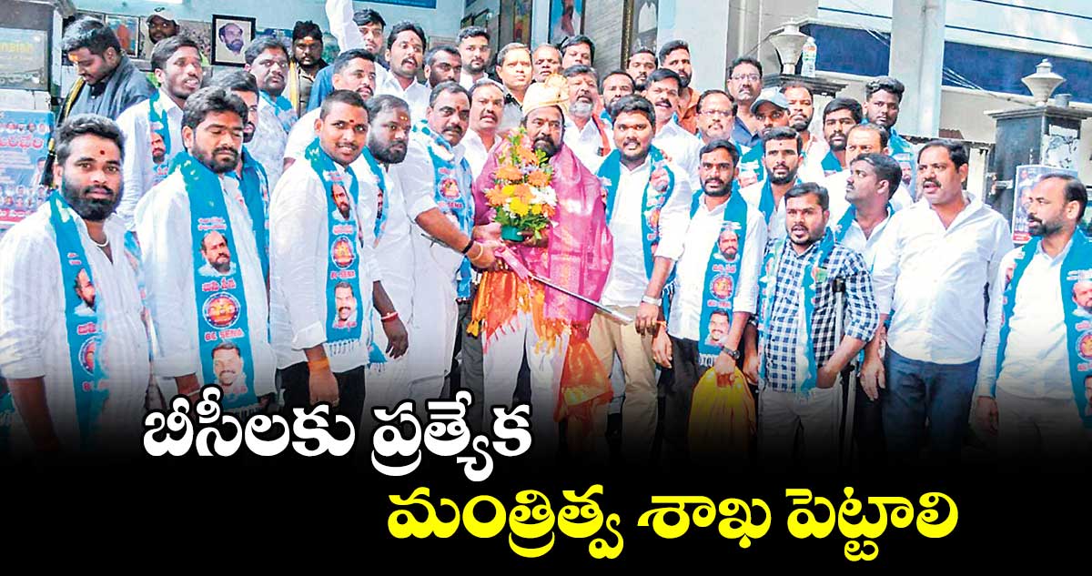 బీసీలకు ప్రత్యేక మంత్రిత్వ శాఖ పెట్టాలి: ఆర్.కృష్ణయ్య