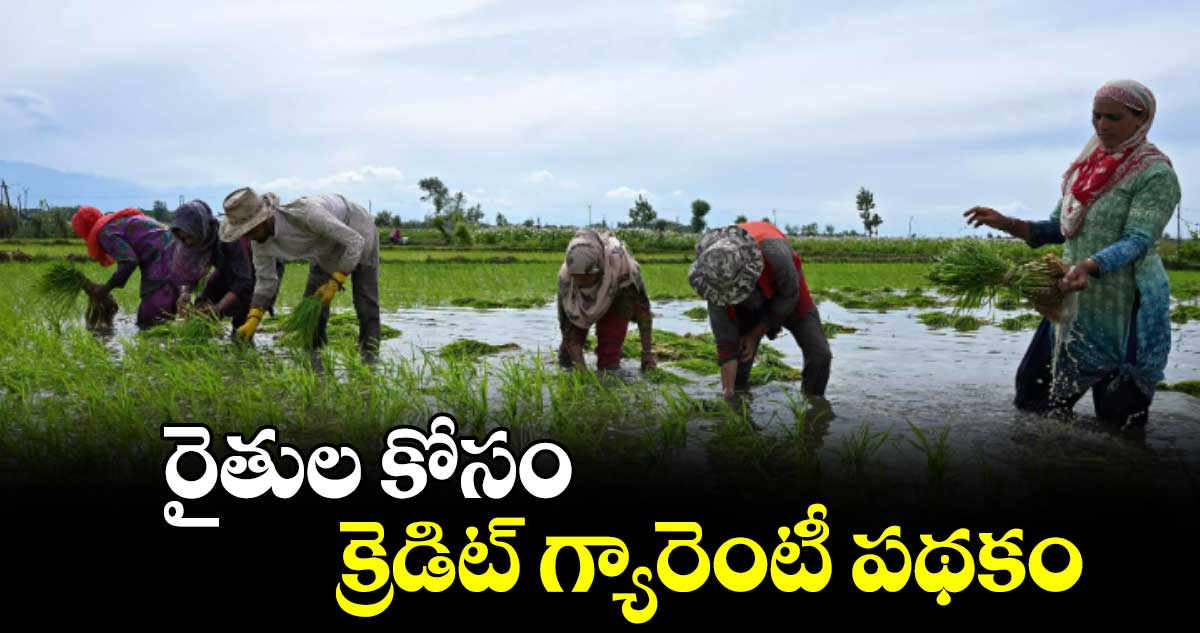 రైతుల కోసం  క్రెడిట్​ గ్యారెంటీ పథకం   