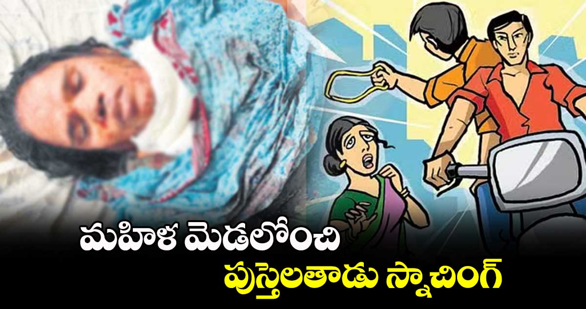 మహిళ మెడలోంచి పుస్తెలతాడు స్నాచింగ్