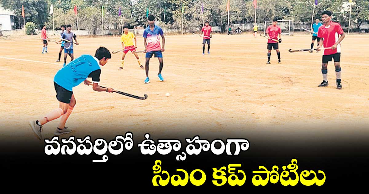 వనపర్తిలో ఉత్సాహంగా సీఎం కప్​ పోటీలు