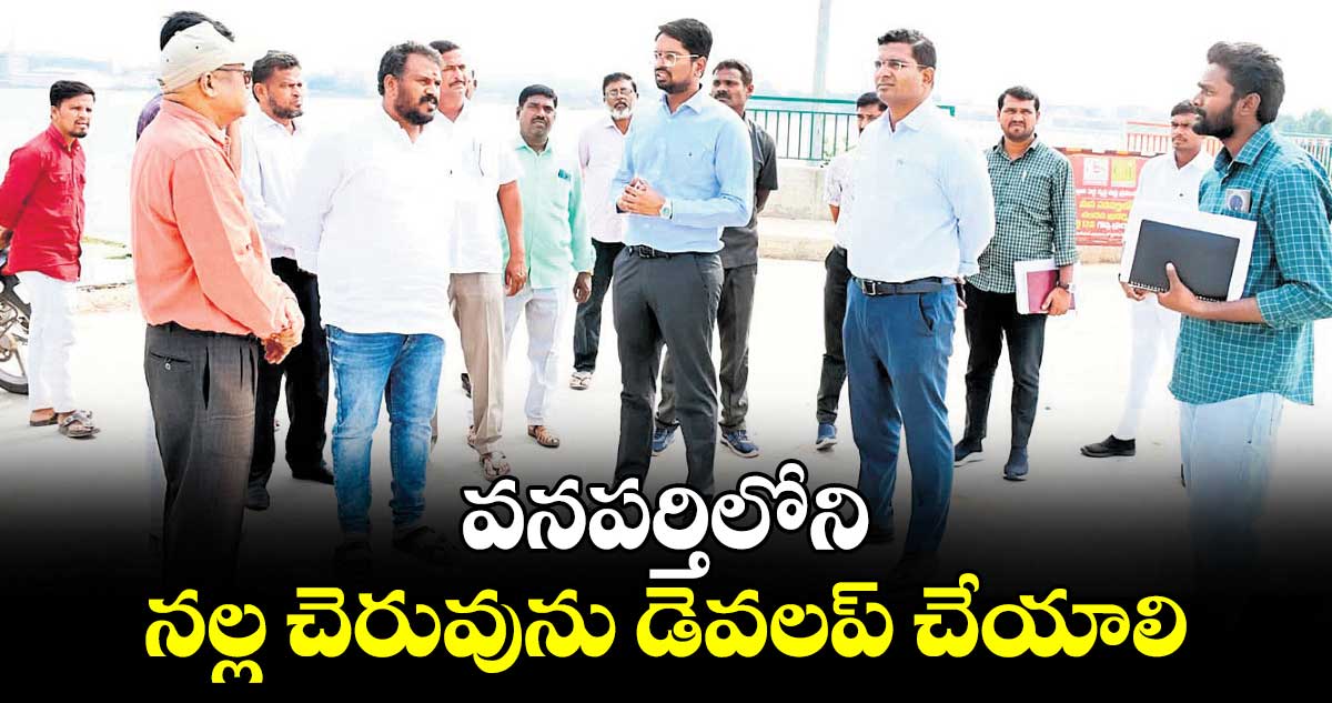 వనపర్తిలోని నల్ల చెరువును డెవలప్​ చేయాలి :  కలెక్టర్ ఆదర్శ్  సురభి