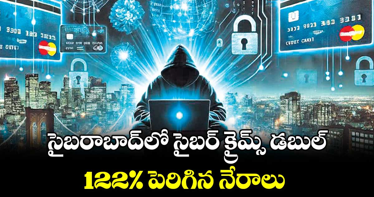 సైబరాబాద్లో సైబర్ క్రైమ్స్ డబుల్.. 122% పెరిగిన నేరాలు