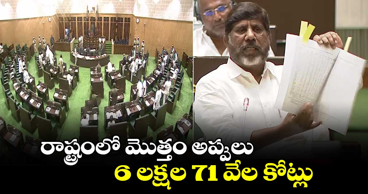 రాష్ట్రంలో  మొత్తం అప్పులు 6 లక్షల 71 వేల కోట్లు : డిప్యూటీ సీఎం భట్టీ విక్రమార్క