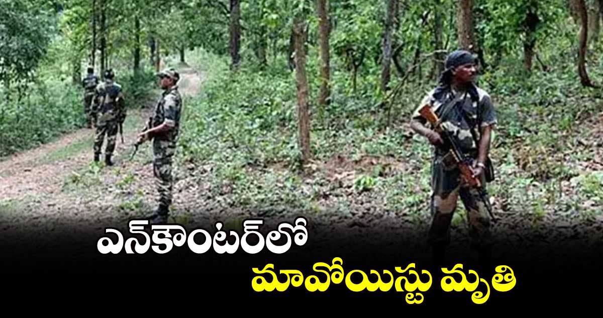 ఎన్‌‌‌‌కౌంటర్‌‌‌‌లో మావోయిస్టు మృతి