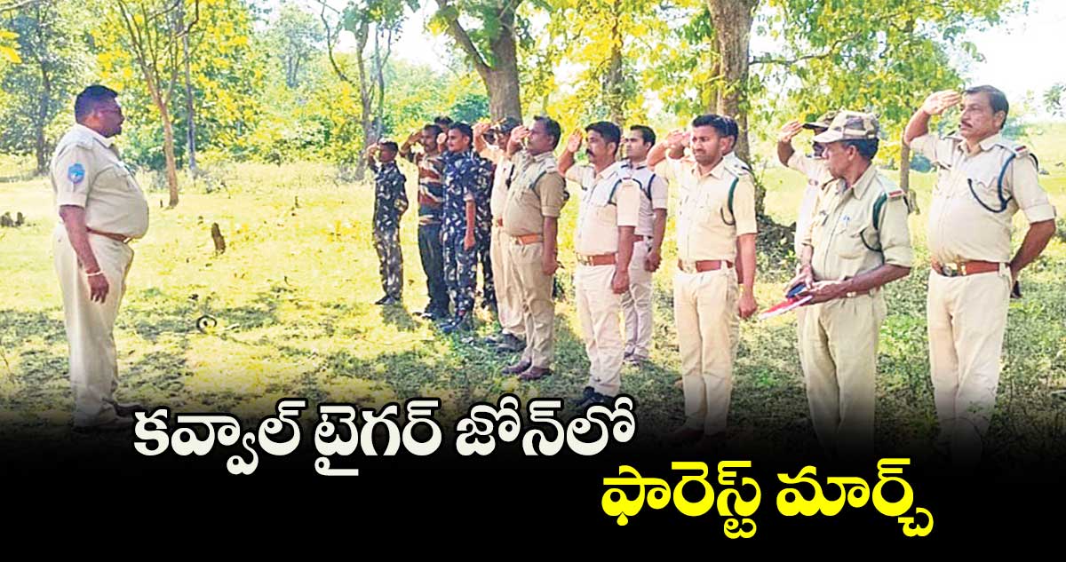 కవ్వాల్ టైగర్ జోన్​లో ఫారెస్ట్‌ మార్చ్‌