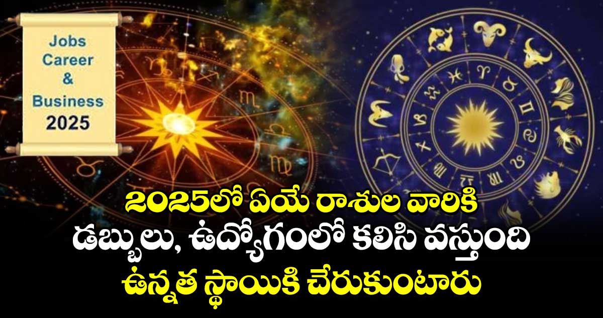 Horoscope : 2025లో ఏయే రాశుల వారికి డబ్బులు, ఉద్యోగంలో కలిసి వస్తుంది.. ఉన్నత స్థాయికి చేరుకుంటారు..?