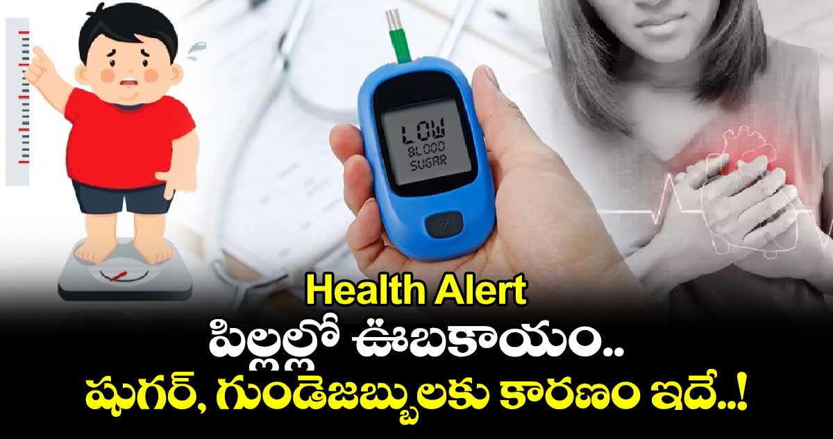 Health Alert : పిల్లల్లో ఊబకాయం.. షుగర్, గుండెజబ్బులకు కారణం ఇదే..!