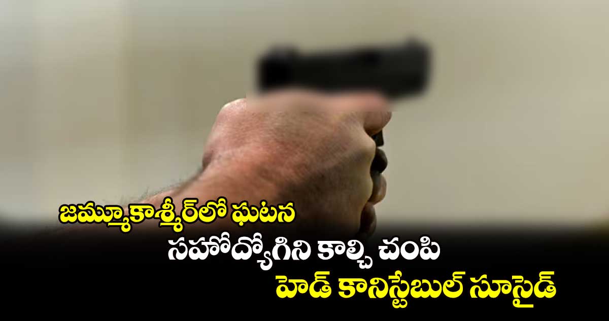 జమ్మూకాశ్మీర్​లో ఘటన.. సహోద్యోగిని కాల్చి చంపి, హెడ్ కానిస్టేబుల్ సూసైడ్