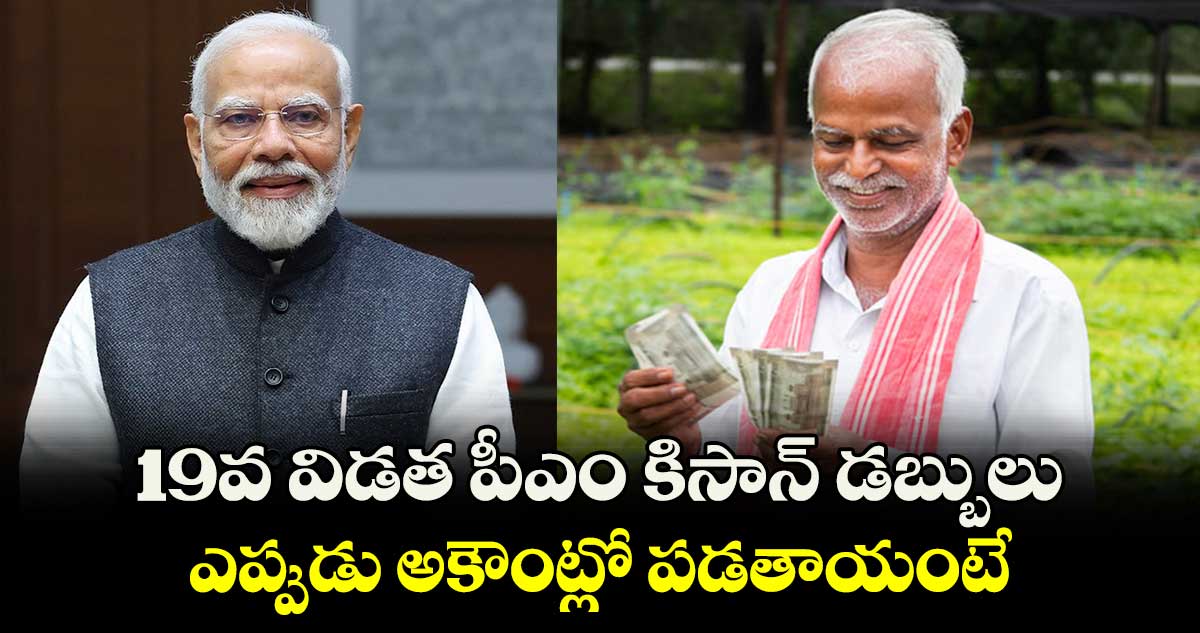 PM Kisan:19వ విడత పీఎం కిసాన్ డబ్బులు.. ఎప్పుడు అకౌంట్లో పడతాయంటే.. 