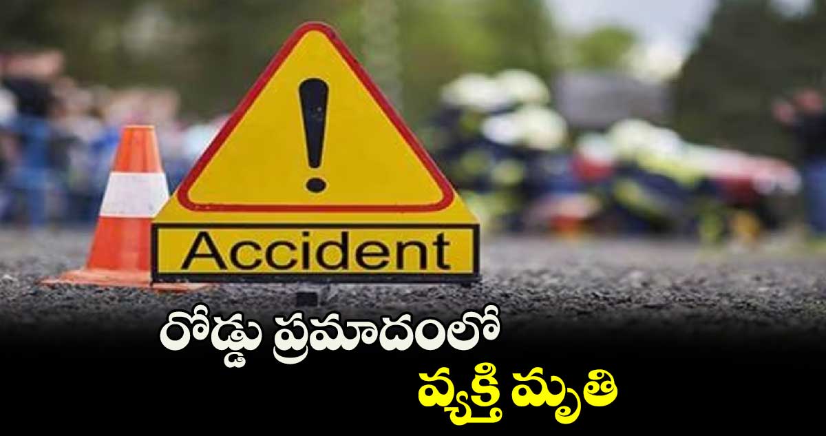 వికారాబాద్ రోడ్డు ప్రమాదంలో వ్యక్తి మృతి