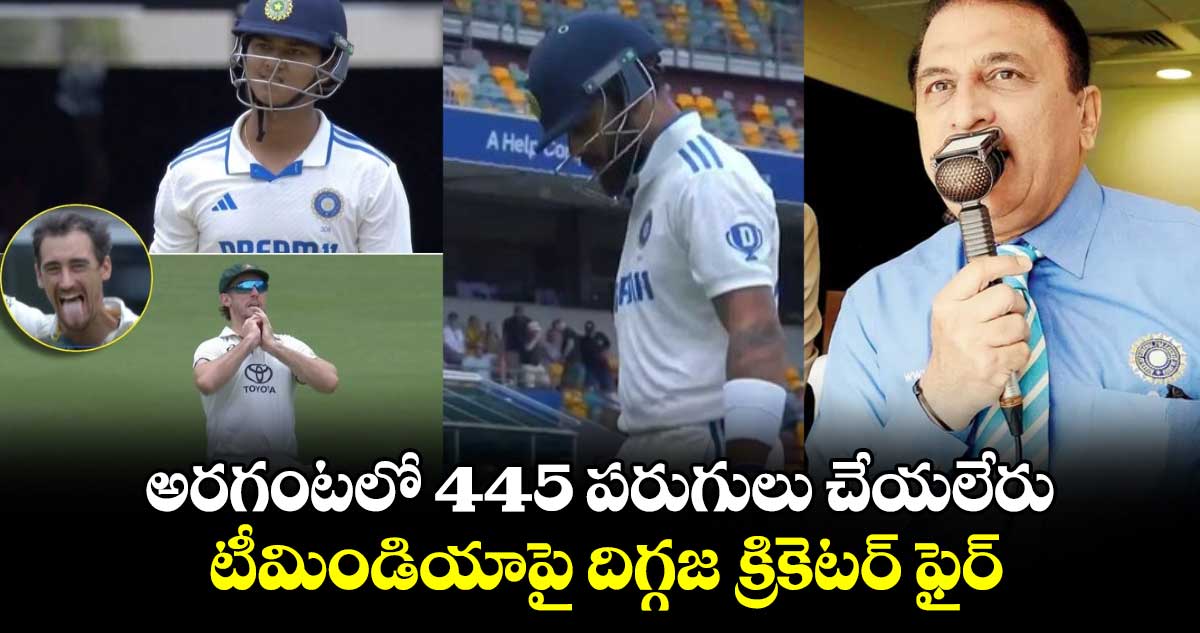 IND vs AUS 3rd Test: అరగంటలో 445 పరుగులు చేయలేరు.. టీమిండియాపై దిగ్గజ క్రికెటర్ ఫైర్