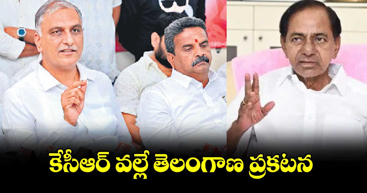 కేసీఆర్‌‌‌‌ వల్లే తెలంగాణ ప్రకటన