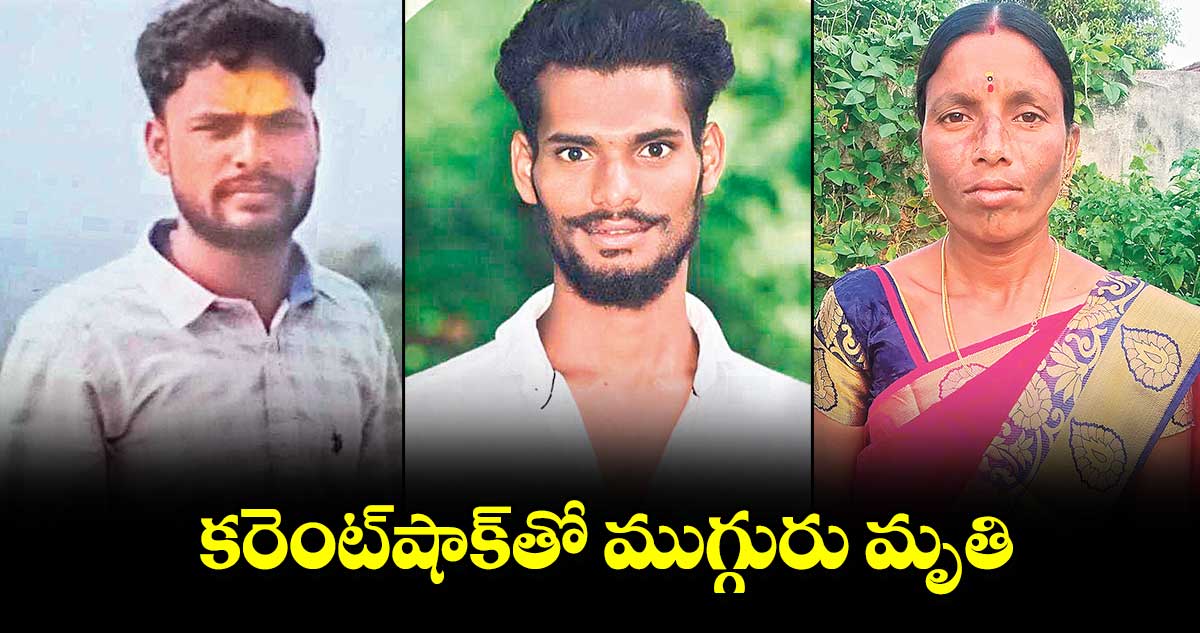 కరెంట్‌‌‌‌‌షాక్‌‌‌‌‌తో ముగ్గురు మృతి