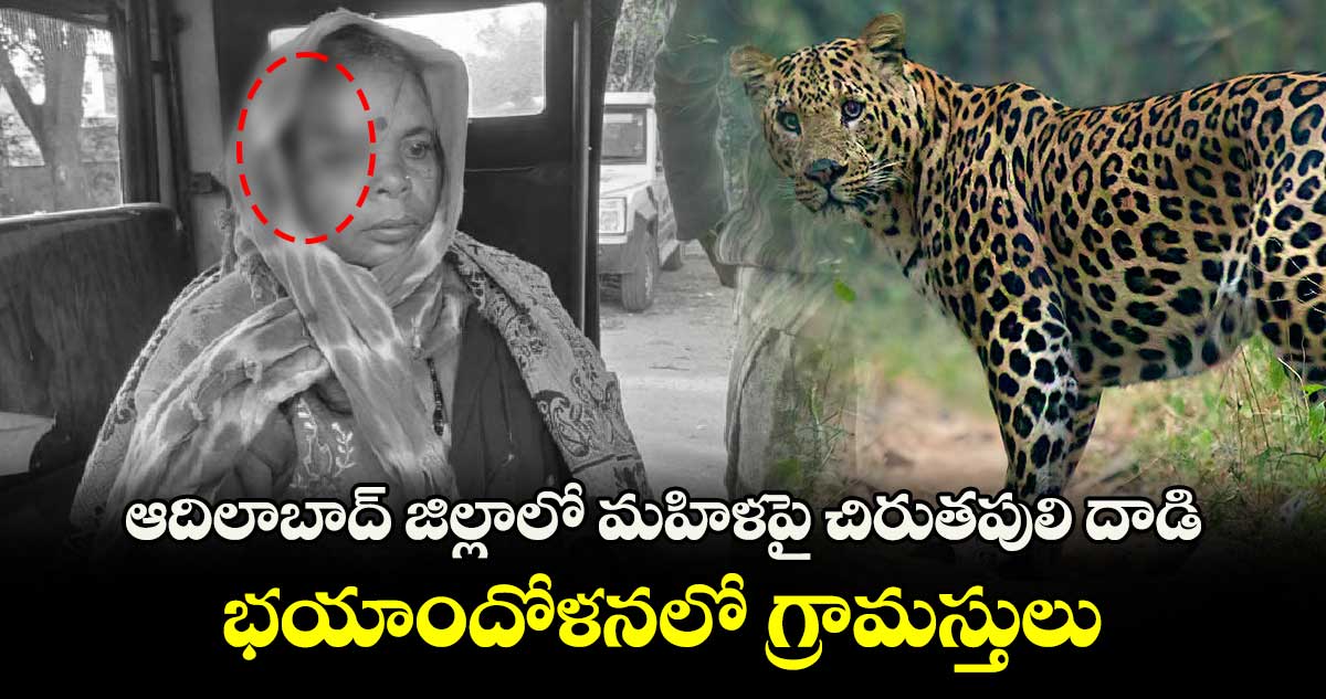 మహిళపై చిరుతపులి దాడి.. భయాందోళనలో గ్రామస్తులు