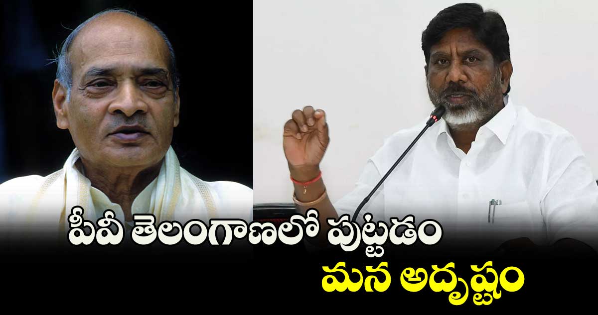 పీవీ తెలంగాణలో పుట్టడం మన అదృష్టం: డిప్యూటీ సీఎం భట్టి