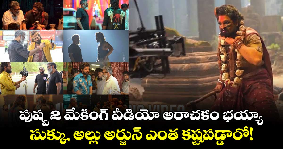 Pushpa 2 Making Video: పుష్ప 2 మేకింగ్ వీడియో అరాచకం భయ్యా.. సుక్కు, అల్లు అర్జున్ ఎంత కష్టపడ్డారో!