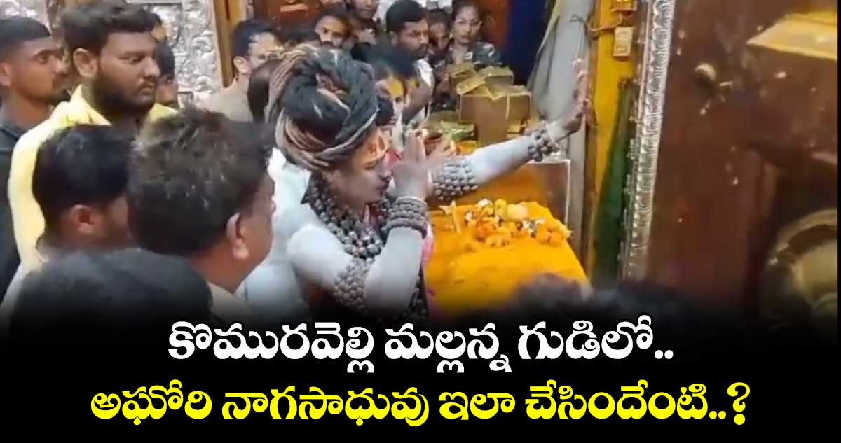 కొమురవెల్లి మల్లన్న గుడిలో అఘోరి నాగసాధువు ఇలా చేసిందేంటి..?