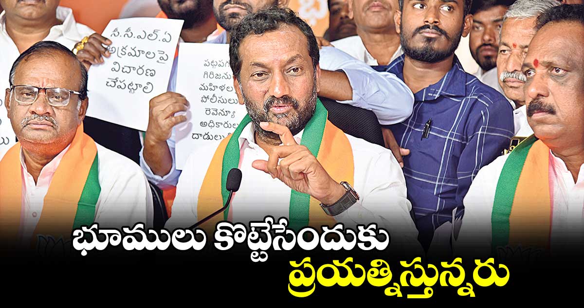 భూములు కొట్టేసేందుకు ప్రయత్నిస్తున్నరు : రఘునందన్ రావు