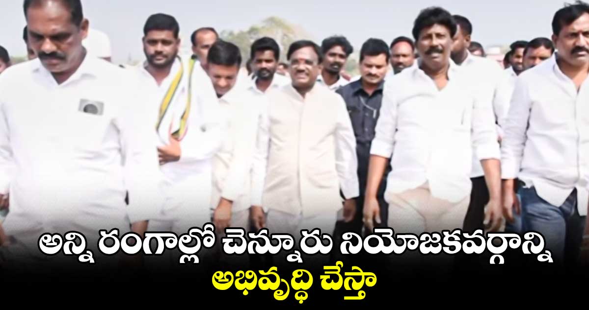 అన్ని రంగాల్లో చెన్నూరు నియోజకవర్గాన్ని అభివృద్ధి చేస్తా: ఎమ్మెల్యే వివేక్