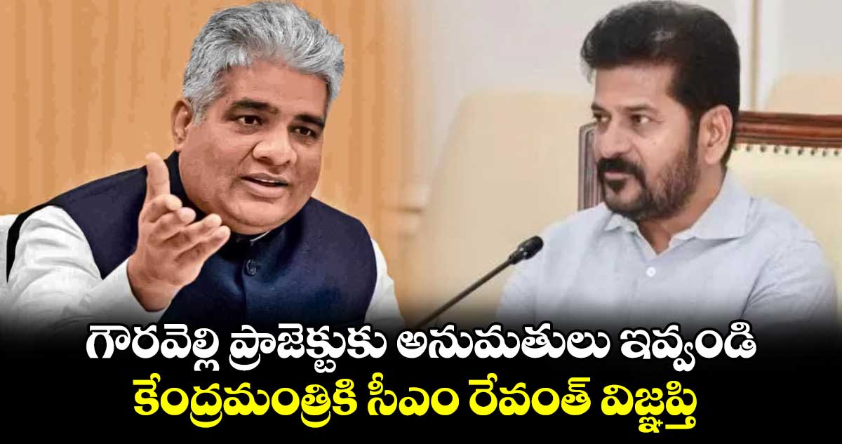 గౌర‌వెల్లి ప్రాజెక్టుకు అనుమతులు ఇవ్వండి: కేంద్రమంత్రికి సీఎం రేవంత్ విజ్ఞప్తి