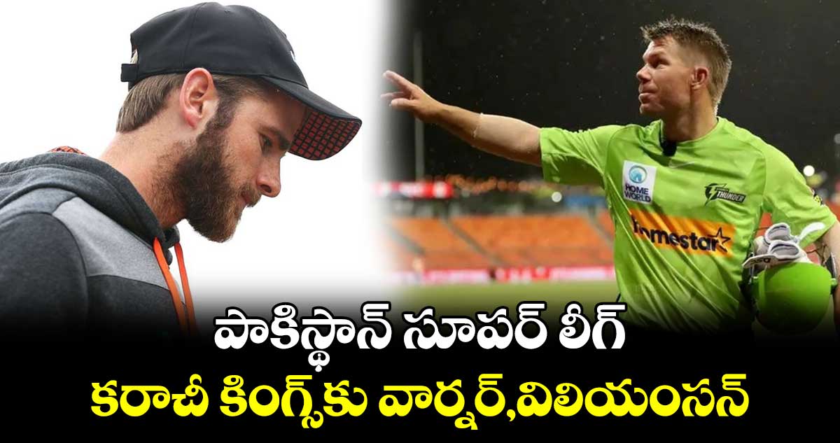 PSL 2025: పాకిస్థాన్ సూపర్ లీగ్: కరాచీ కింగ్స్‌కు వార్నర్,విలియంసన్