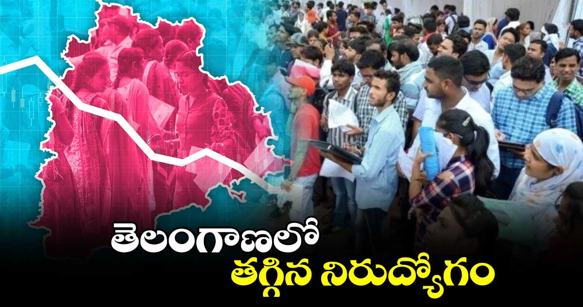 తెలంగాణలో తగ్గిన నిరుద్యోగం