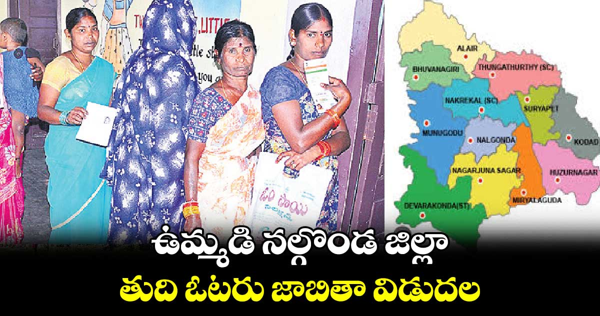 ఉమ్మడి నల్గొండ జిల్లా తుది ఓటరు జాబితా విడుదల