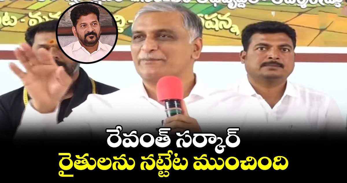  రేవంత్ సర్కార్  రైతులను నట్టేట ముంచింది: హరీశ్ రావు