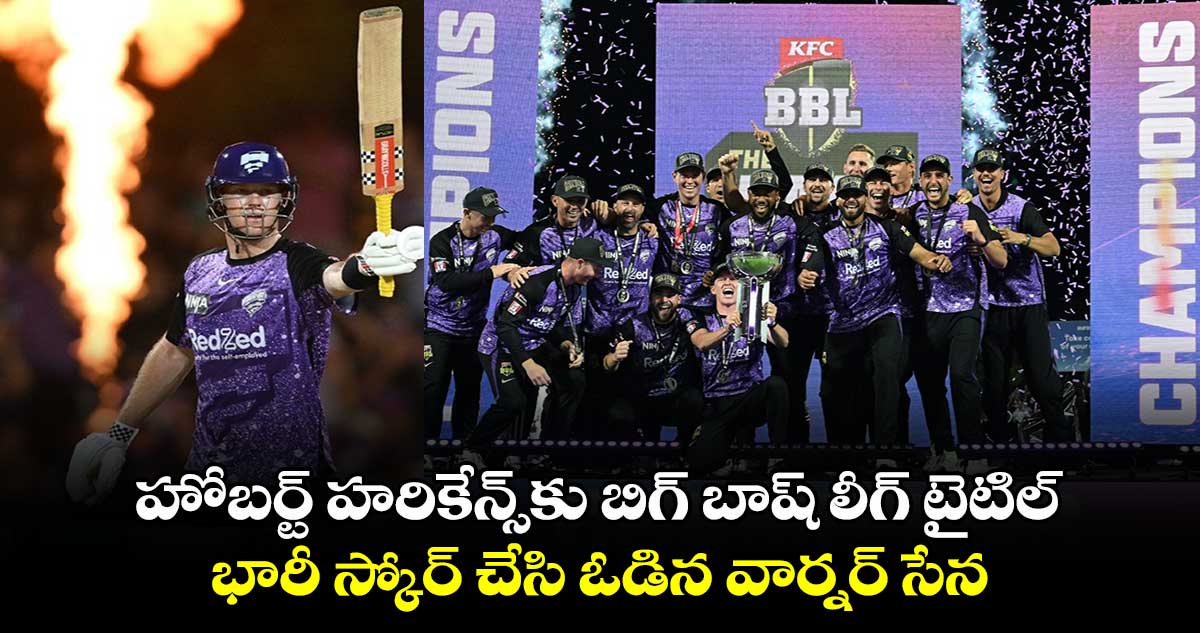 BBL 2024-25 Final: హోబర్ట్ హరికేన్స్‌కు బిగ్ బాష్ లీగ్ టైటిల్.. భారీ స్కోర్ చేసి ఓడిన వార్నర్ సేన