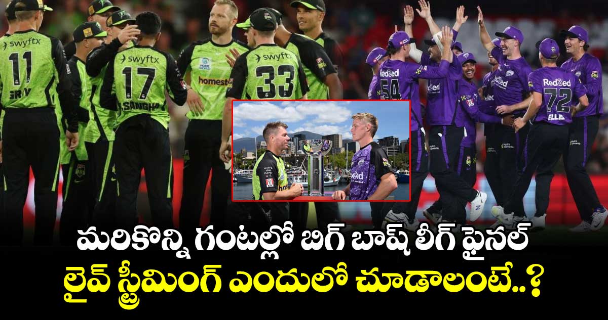 BBL 2024-25 Final: మరికొన్ని గంటల్లో బిగ్ బాష్ లీగ్ ఫైనల్.. లైవ్ స్ట్రీమింగ్ ఎందులో చూడాలంటే..?