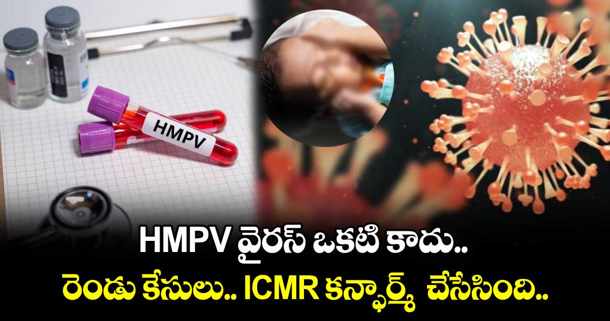 ఇండియాలో HMPV వైరస్ ఒకటి కాదు.. రెండు కేసులు.. ICMR కన్ఫార్మ్  చేసేసింది..