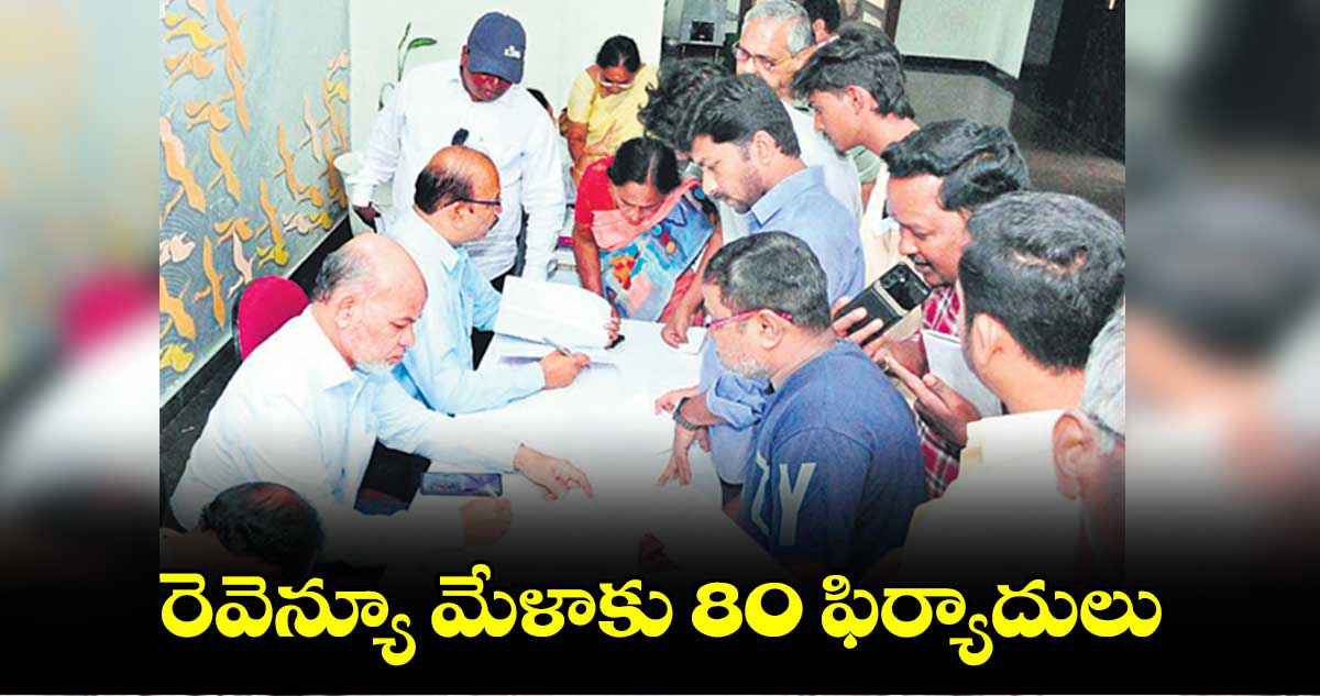 రెవెన్యూ మేళాకు 80 ఫిర్యాదులు