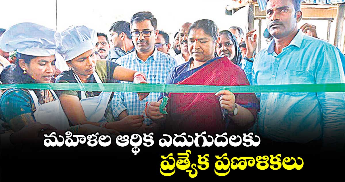 మహిళల ఆర్థిక ఎదుగుదలకు ప్రత్యేక ప్రణాళికలు : మంత్రి సీతక్క