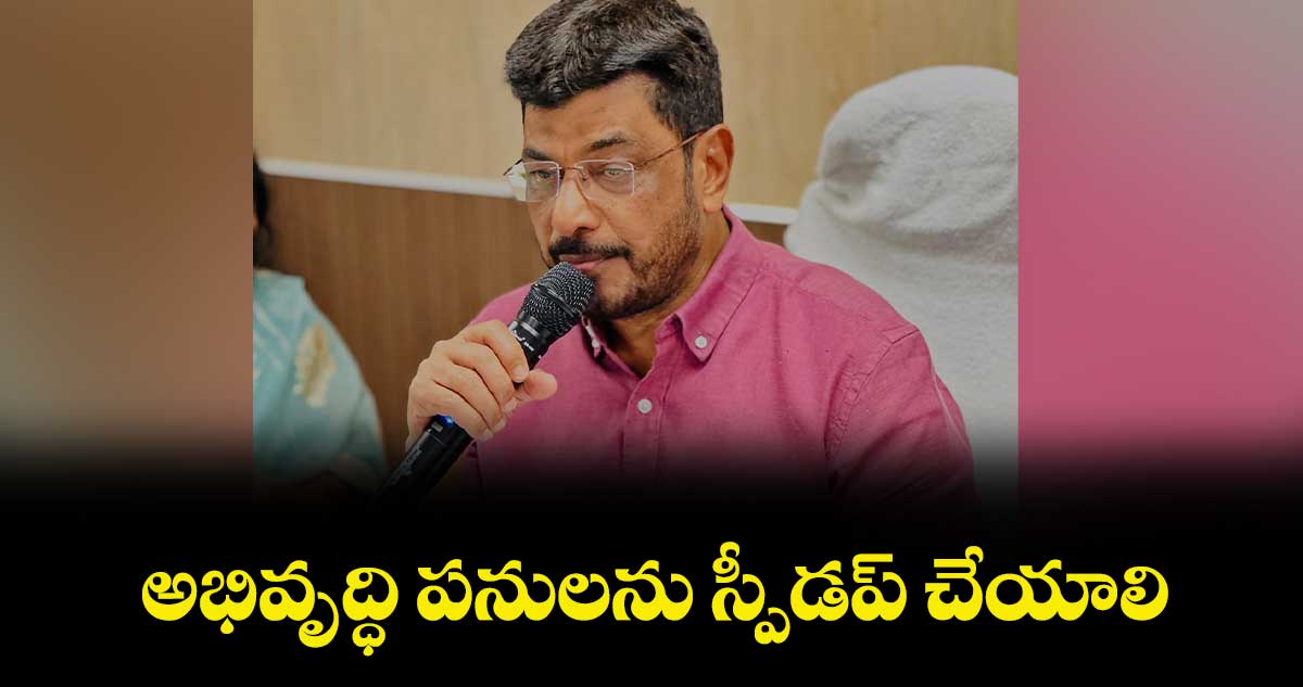 అభివృద్ధి పనులను స్పీడప్ చేయాలి : ఎమ్మెల్యే జాఫర్‌‌ హుస్సేన్‌‌