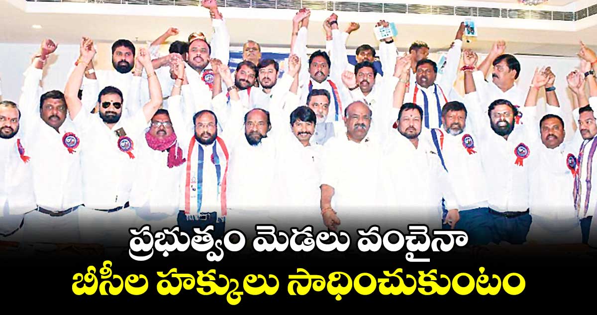 ప్రభుత్వం మెడలు వంచైనా.. బీసీల హక్కులు సాధించుకుంటం: బీసీ మేధావుల సదస్సులో వక్తల డిమాండ్