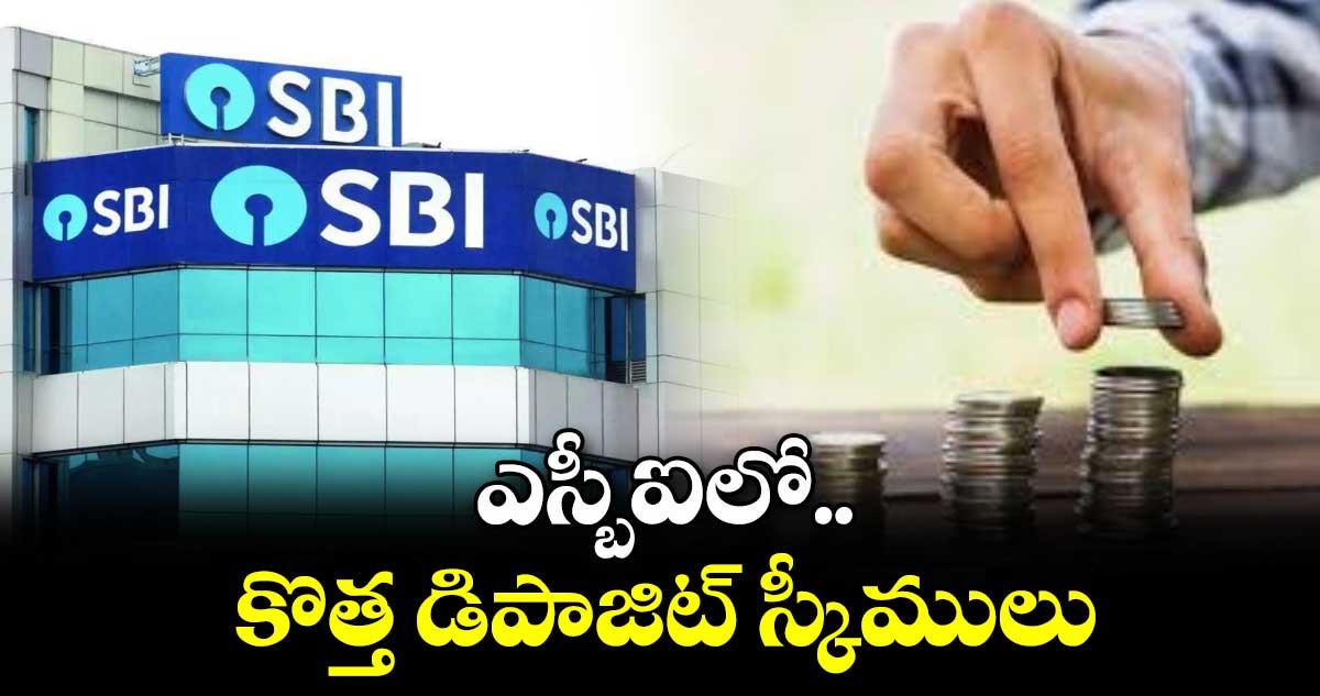 SBI Deposit schemes: ఎస్బీఐలో కొత్త డిపాజిట్ స్కీములు