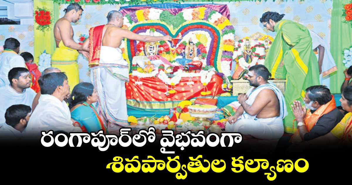 రంగాపూర్ లో వైభవంగా శివపార్వతుల కల్యాణం