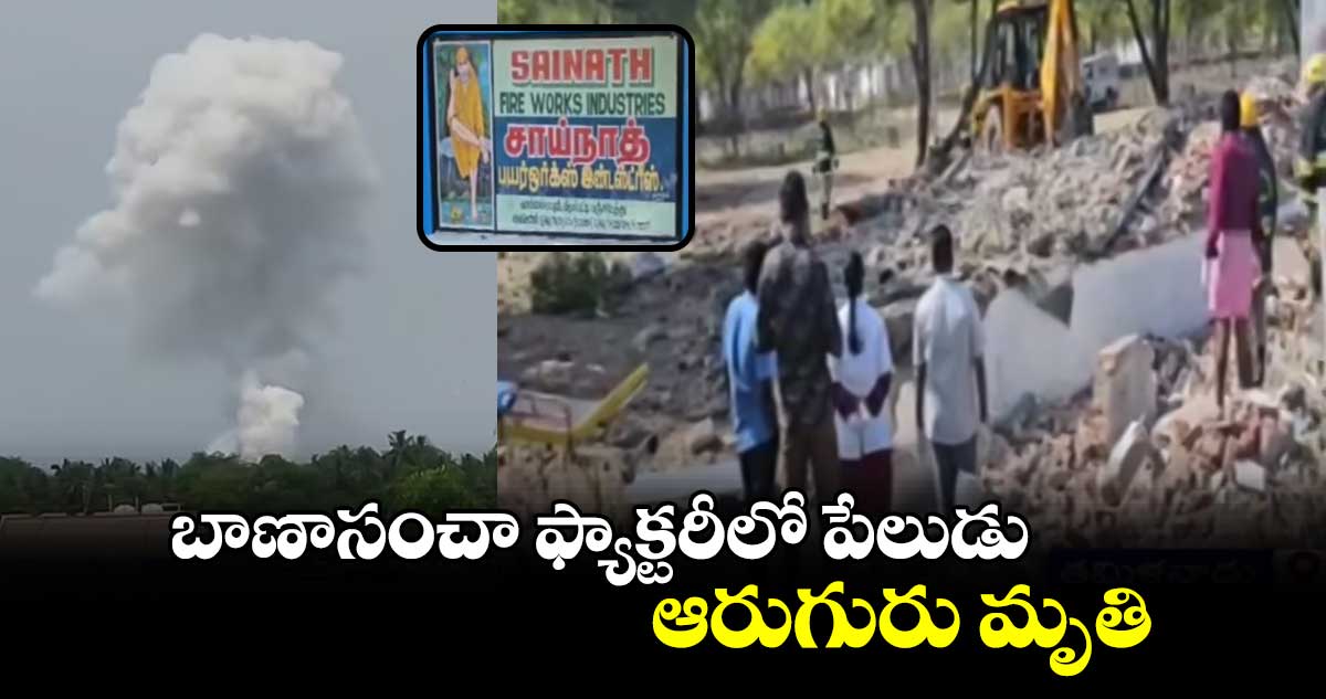 Tamil Nadu:  బాణాసంచా ఫ్యాక్టరీలో పేలుడు.. ఆరుగురు మృతి