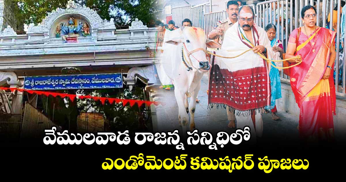 వేములవాడ రాజన్న సన్నిధిలో ఎండోమెంట్ ​కమిషనర్‌‌‌‌‌‌‌‌‌‌‌‌‌‌‌‌‌‌‌‌‌‌‌‌‌‌‌‌‌‌‌‌ పూజలు