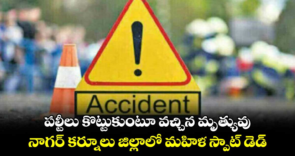 పల్టీలు కొట్టుకుంటూ వచ్చిన మృత్యువు.. నాగర్ కర్నూలు జిల్లాలో మహిళ స్పాట్ డెడ్