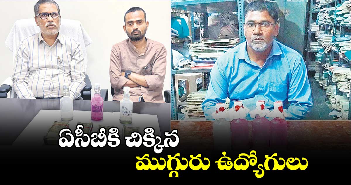 ఏసీబీకి చిక్కిన ముగ్గురు ఉద్యోగులు