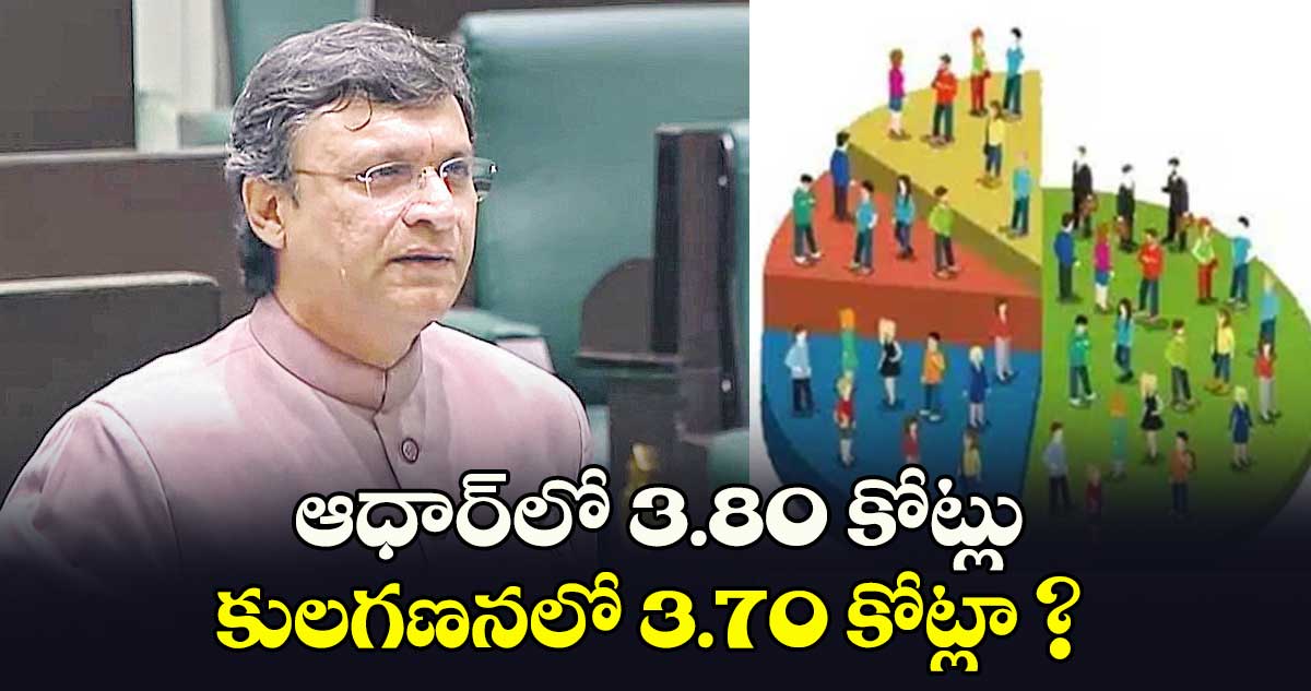 ఆధార్⁬లో 3.80 కోట్లు..కులగణనలో 3.70 కోట్లా ? : అక్బరుద్దీన్ ​ఒవైసీ