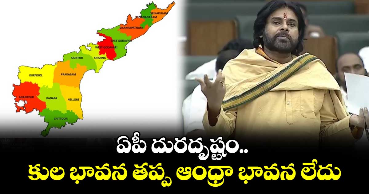 ఏపీ దురదృష్టం.. కుల భావన తప్ప ఆంధ్రా భావన లేదు: డిప్యూటీ సీఎం పవన్ కల్యాణ్