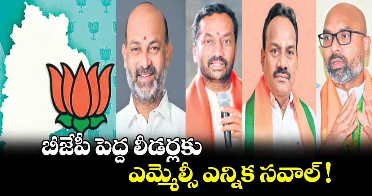 బీజేపీ పెద్ద లీడర్లకు ఎమ్మెల్సీ ఎన్నిక సవాల్!