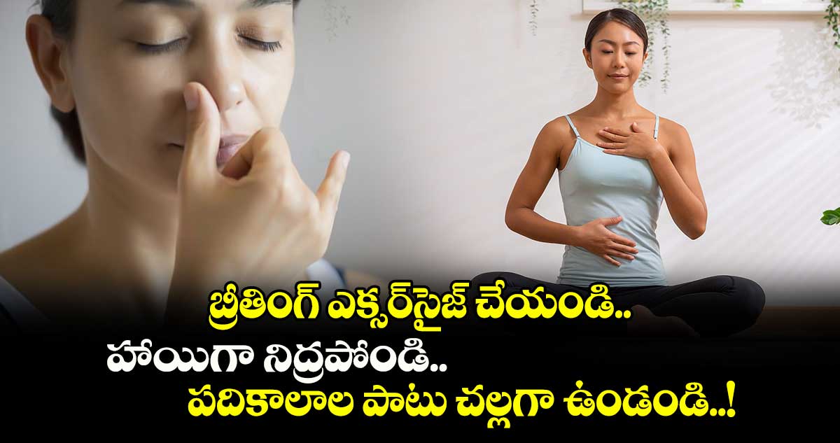 Good Sleep: బ్రీతింగ్​ ఎక్సర్​సైజ్​ చేయండి... హాయిగా నిద్రపోండి.. పదికాలాల పాటు చల్లగా ఉండండి..!