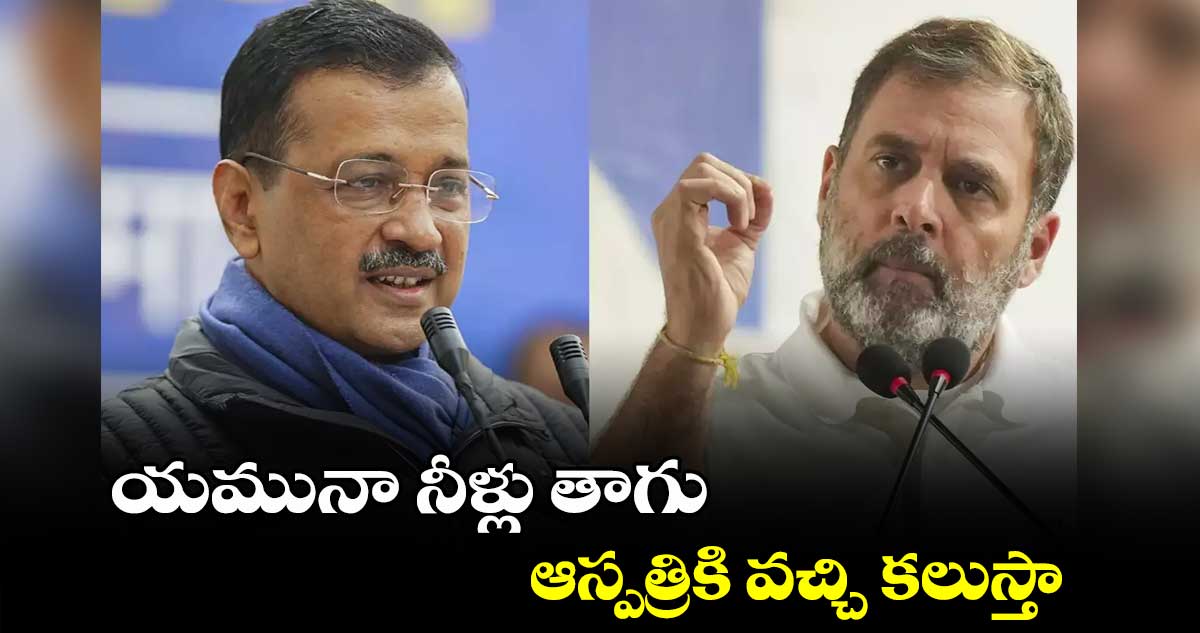 యమునా నీళ్లు తాగు.. ఆస్పత్రికి వచ్చి కలుస్తా: కేజ్రీవాల్‎పై రాహుల్ సెటైర్లు